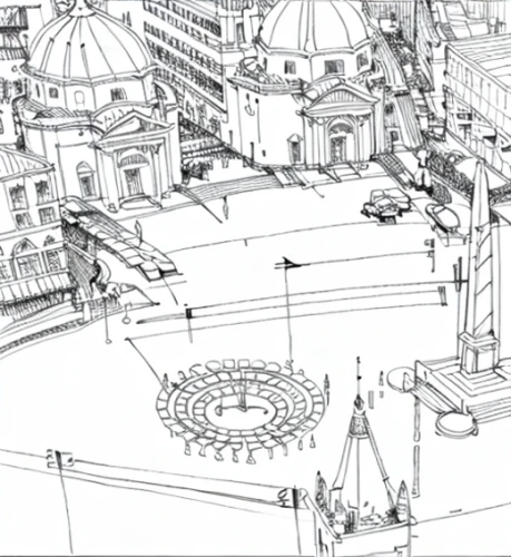 piazza del popolo,trafalgar square,piazza san pietro,st peter's square,capitoline square,piazza navona,duomo square,peter's square,piazza di spagna,piazza,vencel square,eternal city,spanish steps,camera drawing,capitol square,pantheon,st mark's square,vatican city flag,venice square,vaticano,Design Sketch,Design Sketch,Hand-drawn Line Art