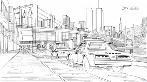 mono-line line art,cd cover,line drawing,mono line art,industrial landscape,transport hub,city trans,city scape,frame drawing,urban landscape,lane delimitation,kirrarchitecture,concept art,urban development,hudson yards,line-art,automotive design,hudson yard,transportation system,overpass,Design Sketch,Design Sketch,Hand-drawn Line Art