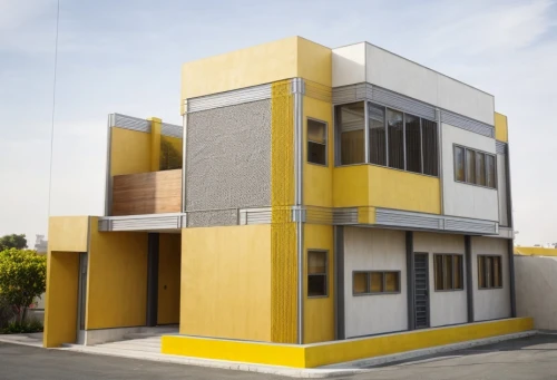 prefabricated buildings,cubic house,cube house,gold stucco frame,exterior decoration,cube stilt houses,thermal insulation,house pineapple,yellow wall,modern architecture,residential house,frame house,modern house,build by mirza golam pir,house shape,house of sponge bob,house painting,heat pumps,stucco frame,two story house,Architecture,General,Modern,Mid-Century Modern