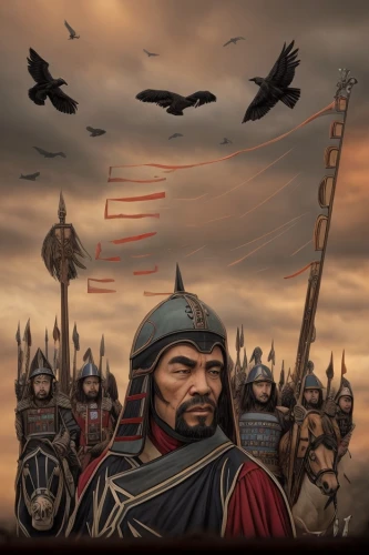 genghis khan,yi sun sin,germanic tribes,thracian,ortahisar,mongolian,cossacks,yuvarlak,conquistador,murder of crows,shuanghuan noble,rome 2,elaeis,king of the ravens,guards of the canyon,lone warrior,constantinople,warrior east,the storm of the invasion,inward arrows,Common,Common,Film