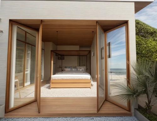 dunes house,wooden sauna,beach hut,beach house,cubic house,sliding door,inverted cottage,cabana,room divider,beachhouse,bamboo curtain,summer house,japanese-style room,wooden house,eco hotel,timber house,wood and beach,canopy bed,wooden decking,folding roof,Architecture,General,Modern,Mid-Century Modern