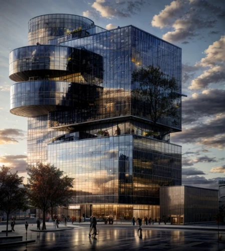 glass facade,futuristic architecture,futuristic art museum,hudson yards,glass building,solar cell base,kirrarchitecture,metal cladding,modern architecture,archidaily,3d rendering,glass facades,arq,new building,office buildings,steel tower,cubic house,autostadt wolfsburg,mixed-use,cube stilt houses