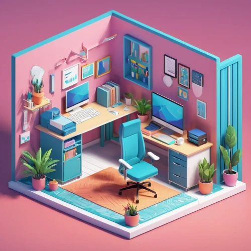 an apartment,isometric,3d mockup,apartment,shared apartment,3d render,dribbble,modern office,working space,offices,low poly,creative office,low-poly,3d background,apartment house,office desk,blur office background,desk,background vector,3d rendering,Unique,3D,Isometric