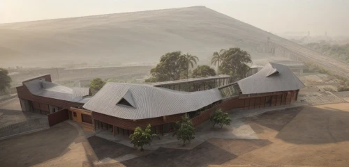 dunes house,house in mountains,house in the mountains,roof landscape,archidaily,clay house,dune ridge,3d rendering,build by mirza golam pir,mountain huts,house roofs,straw roofing,cube stilt houses,timber house,render,eco-construction,admer dune,chinese architecture,cube house,cubic house,Architecture,General,Modern,Natural Sustainability