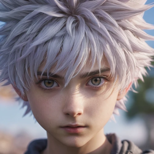 killua,killua hunter x,hedgehog child,baby cloud,game character,male character,father frost,child boy,ren,pupils,a child,main character,3d rendered,zero,new world porcupine,the eyes of god,full hd wallpaper,boy,male elf,ken,Photography,General,Natural