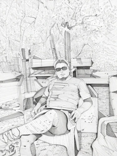 man on a bench,pencil drawings,pencil drawing,graphite,pencil art,pencil and paper,pencil frame,pointillism,game drawing,illustrator,drawing,pen drawing,artist portrait,deckchair,biro,line drawing,charcoal drawing,handdrawn,crosshatch,frame drawing