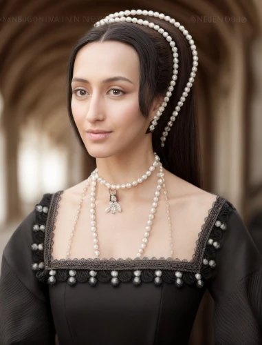 tudor,cepora judith,gothic portrait,pearl necklace,girl in a historic way,pearl necklaces,bridal accessory,victorian lady,bodice,bridal jewelry,porcelaine,princess' earring,renaissance,isabella,elizabeth i,3d model,female doll,embellished,dollhouse accessory,elegant,Common,Common,Photography