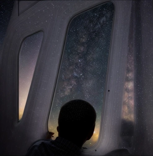 passengers,window seat,cg artwork,sky space concept,space tourism,starscape,solo,lando,digital compositing,deep space,space art,astronomers,passenger,the horizon,lost in space,astronomer,in transit,window to the world,the stars,the milky way