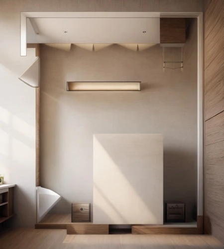 sky apartment,cubic house,modern room,penthouse apartment,room divider,an apartment,loft,shared apartment,japanese-style room,archidaily,interior modern design,apartment,bedroom,3d rendering,daylighting,hallway space,walk-in closet,skylight,smart home,sleeping room