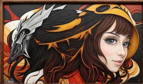 custom portrait,fantasy portrait,lindsey stirling,autumn icon,twitch icon,painted horse,cow icon,witch's hat icon,unicorn art,portrait background,taurus,fantasy art,life stage icon,lokportrait,steam icon,head icon,illustrator,woman face,artist portrait,fairy tale icons