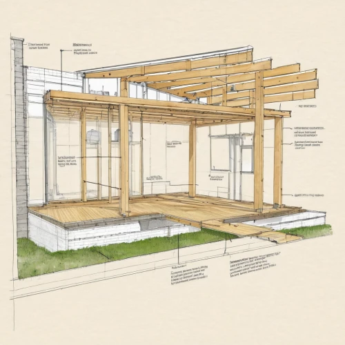 house drawing,dog house frame,prefabricated buildings,frame house,wooden frame construction,garden elevation,timber house,core renovation,floorplan home,architect plan,cubic house,decking,archidaily,house floorplan,outdoor structure,eco-construction,technical drawing,frame drawing,garden design sydney,folding roof,Photography,General,Natural