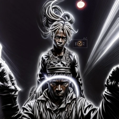 sci fiction illustration,cd cover,hip hop music,background image,game illustration,blade,hip-hop,cover,emancipation,album cover,three kings,dark art,hip hop,cg artwork,steelworker,black music note,cybernetics,artwork,a3 poster,digital artwork