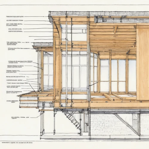 frame drawing,wooden frame construction,house drawing,dog house frame,roof truss,wood structure,technical drawing,prefabricated buildings,scaffold,timber house,wooden construction,garden elevation,cross section,wooden beams,floorplan home,frame house,wooden facade,cross-section,archidaily,roof structures,Photography,General,Natural