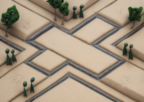 terracotta tiles,tileable,tiles shapes,the tile plug-in,maze,isometric,tiles,sandstone wall,desert plants,blocks of houses,ceramic tile,cacti,tile,tessellation,block of grass,zigzag background,tileable patchwork,urban design,block game,labyrinth,Architecture,Villa Residence,Modern,Mid-Century Modern