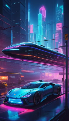 futuristic car,futuristic,futuristic landscape,3d car wallpaper,ford gt 2020,jaguar xj13,elektrocar,i8,neon arrows,jaguar xj220,neon,cyberpunk,concept car,neon ghosts,80's design,night highway,neon lights,electric mobility,electric,corvette,Conceptual Art,Sci-Fi,Sci-Fi 12