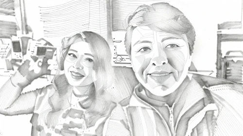 photo effect,effect picture,taking picture with ipad,couple,love couple,two people,potrait,with silvery,photo painting,caricature,arum family,animated cartoon,image editing,cartoon people,comic style,in photoshop,picture design,old couple,take a photo,edit icon,Design Sketch,Design Sketch,Fine Line Art