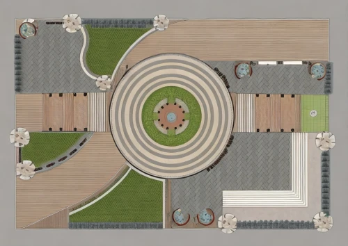 highway roundabout,school design,paved square,roundabout,helipad,japanese zen garden,oval forum,zen garden,hospital landing pad,capitol square,rescue helipad,urban park,piazza,courtyard,pookkalam,race track,white temple,layout,development concept,parking lot under construction,Landscape,Landscape design,Landscape Plan,Realistic