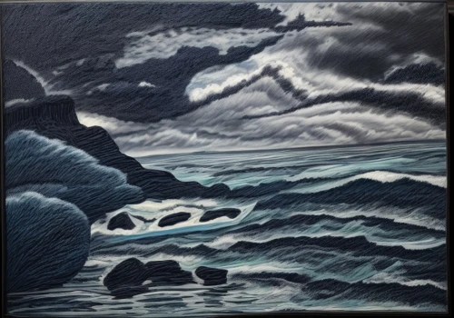 stormy sea,sea storm,seascape,ocean waves,seascapes,sea landscape,rocky coast,rogue wave,stormy clouds,grey sea,water waves,coastal landscape,japanese waves,oil chalk,storm clouds,black sand,landscape with sea,stormy,the wind from the sea,japanese wave paper,Common,Common,Natural