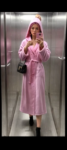 bathrobe,raincoat,pink lady,rain suit,pink large,coat,sausages in a dressing gown,hospital gown,elevator,pink panther,pink leather,coat color,color pink,pinkladies,pink-purple,overcoat,caped,pink october,workwear,onesie