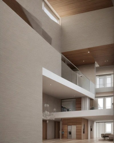 3d rendering,interior modern design,penthouse apartment,concrete ceiling,contemporary decor,loft,structural plaster,modern living room,hallway space,dunes house,luxury home interior,render,daylighting,modern kitchen interior,core renovation,modern house,home interior,archidaily,interior design,an apartment,Common,Common,Natural