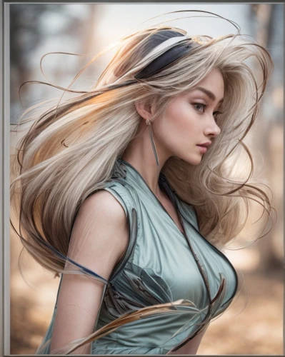 fantasy portrait,rapunzel,fantasy art,little girl in wind,celtic woman,wind wave,faery,fantasy woman,faerie,fairy tale character,world digital painting,oriental longhair,fantasy picture,fluttering hair,hair coloring,layered hair,elven,artificial hair integrations,wind,mystical portrait of a girl,Common,Common,Photography