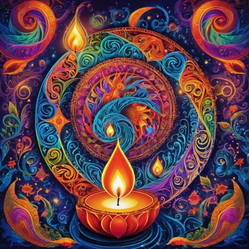 mantra om,fire mandala,fire artist,diwali wallpaper,diwali background,root chakra,dancing flames,burning candle,unity candle,heart chakra,flame spirit,colorful spiral,earth chakra,flame of fire,open flames,dharma wheel,diwali festival,flame flower,diwali,fire heart,Illustration,Realistic Fantasy,Realistic Fantasy 39