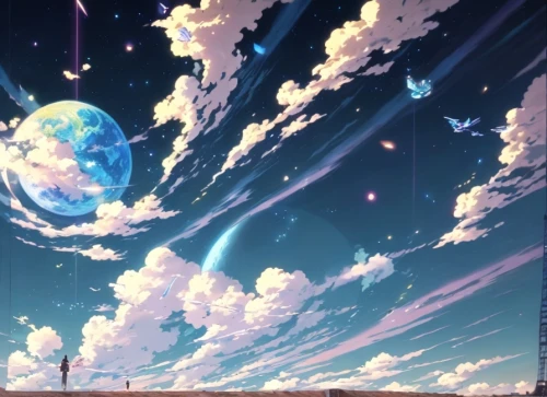 panoramical,sky,background screen,dream world,violet evergarden,screen background,world end,would a background,art background,the sky,space,other world,background image,playmat,background images,space art,universe,earth,sky space concept,planetarium,Common,Common,Japanese Manga