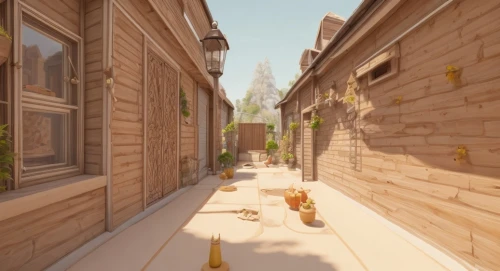 old linden alley,alley,alleyway,wooden houses,narrow street,medieval street,3d rendered,development concept,rescue alley,3d render,birch alley,wooden path,material test,render,wooden construction,3d rendering,townhouses,animal lane,rendering,terracotta,Game Scene Design,Game Scene Design,Cute Style