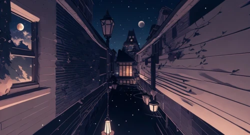 panoramical,night scene,vertigo,falling stars,city at night,night image,at night,sci fiction illustration,alleyway,falling star,sidonia,alley,rome night,nightscape,space port,sky space concept,citylights,the night sky,metropolis,space art,Game&Anime,Manga Characters,Moon Night