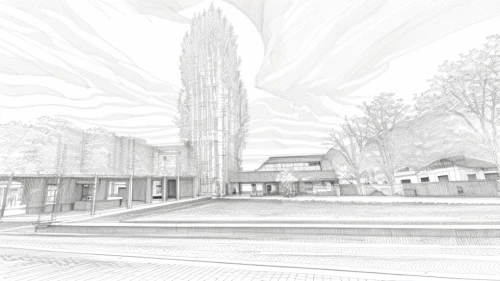 kirrarchitecture,3d rendering,townscape,school design,coventry,archidaily,wireframe graphics,railroad station,brutalist architecture,street plan,line drawing,bus station,lewisham,urban design,urban landscape,buildings,philharmonic hall,the train station,train depot,train station