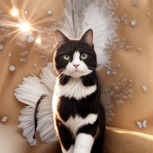 christmas cat,magpie cat,christmas pictures,christmas photo,american shorthair,christmas angel,tuxedo,christmas picture,cat vector,domestic short-haired cat,american curl,norwegian forest cat,tuxedo just,christmasstars,christmas animals,tux,christmas ball ornament,holiday ornament,christmas bow,cat image,Common,Common,Natural