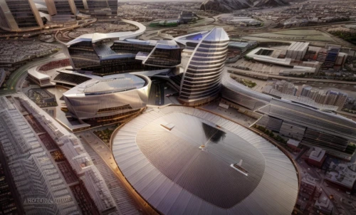 futuristic architecture,largest hotel in dubai,tallest hotel dubai,skyscapers,oval forum,abu dhabi,futuristic art museum,jumeirah,the dubai mall entrance,abu-dhabi,hongdan center,doha,sharjah,dhabi,united arab emirates,tianjin,transport hub,helipad,dubai,3d rendering