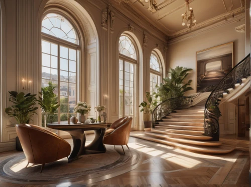luxury home interior,penthouse apartment,winding staircase,staircase,circular staircase,outside staircase,interior design,entrance hall,luxury hotel,luxury property,interiors,art nouveau design,neoclassical,lobby,hotel lobby,stairs,hallway,hallway space,living room,mansion,Photography,General,Natural