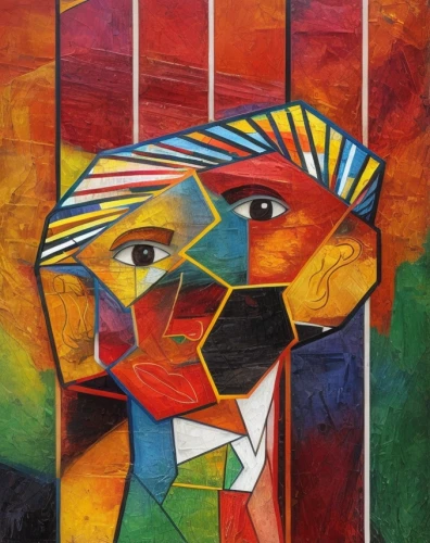 cubism,picasso,braque francais,oil painting on canvas,african art,woman thinking,oil on canvas,woman's face,multicolor faces,thinking man,italian painter,oil painting,facets,ernő rubik,human head,glass painting,art painting,african businessman,indian art,rubik's cube,Common,Common,Natural