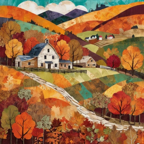 fall landscape,autumn landscape,autumn mountains,vermont,fall foliage,autumn idyll,autumn background,farm landscape,autumn colouring,mountain village,rural landscape,fall colors,vail,autumn theme,autumn day,colors of autumn,autumn icon,carol colman,pennsylvania,autumn scenery,Unique,Paper Cuts,Paper Cuts 06