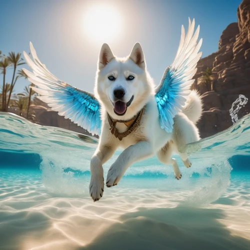 dog angel,flying dog,flying dogs,dog in the water,water dog,flying girl,leap for joy,jumping into the pool,believe can fly,dog photography,labrador husky,white shepherd,husky,akita inu,flying carpet,leap of faith,flying heart,fantasy picture,berger blanc suisse,leap,Photography,General,Natural