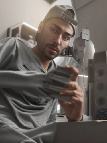 man with a computer,digital painting,b3d,world digital painting,dj,3d rendering,camera illustration,3d model,holding ipad,gamer,hotel man,3d rendered,computer addiction,repairman,ice text,man talking on the phone,ps3,3d render,mobile gaming,pubg mobile,Common,Common,Natural