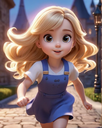 rapunzel,cute cartoon character,fairy tale character,cinderella,elsa,girl in overalls,alice,disney character,little girl running,agnes,little girl fairy,child fairy,fairy tale icons,cute cartoon image,little girl in wind,princess sofia,tangled,a girl in a dress,princess anna,little girl twirling,Unique,3D,3D Character