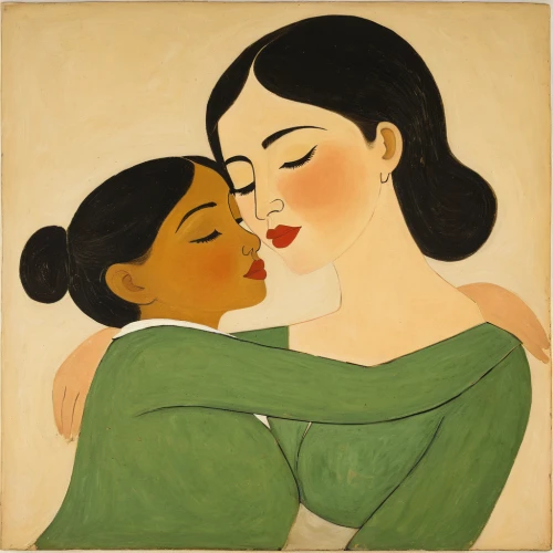 black couple,mother kiss,young couple,amorous,mother with child,mother and child,girl kiss,olle gill,kissel,lovers,two girls,two people,kissing,capricorn mother and child,bough,as a couple,mother and infant,young women,affection,whispering,Art,Artistic Painting,Artistic Painting 47