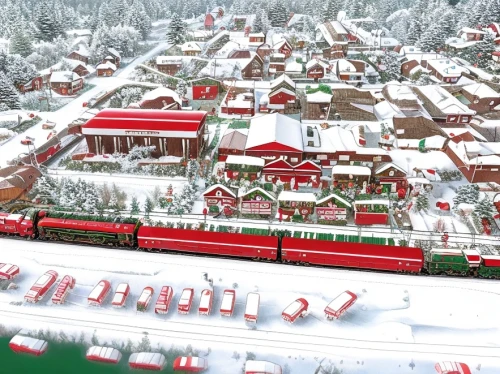 christmas town,winter village,santa claus train,ski resort,olympia ski stadium,christmas village,north pole,ski facility,christmas market,aurora village,brasov,korean village snow,escher village,alpine village,sinaia,scandia christmas,christmas house,christmas snow,ski station,christmas landscape,Game&Anime,Doodle,Children's Color Manga