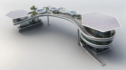 3d rendering,moveable bridge,residential house,futuristic architecture,solar cell base,arhitecture,school design,kirrarchitecture,modern architecture,residential,folding roof,residential building,multi-storey,cubic house,roof landscape,residential tower,appartment building,eco-construction,render,archidaily,Architecture,General,Futurism,Futuristic 7