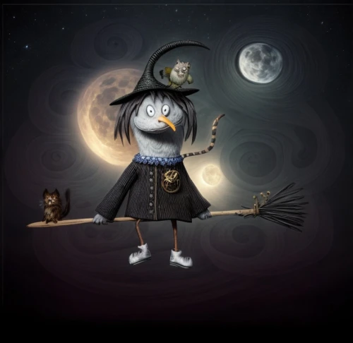 violinist violinist of the moon,witch broom,halloween witch,witch,moonstuck,erhu,broomstick,witches,the witch,halloween illustration,sailor,clockmaker,celebration of witches,pilgrim,shinigami,moon phase,puppeteer,juggler,string puppet,halloween vector character,Common,Common,Natural