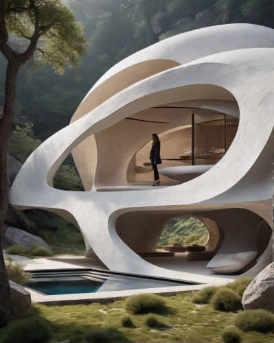 futuristic architecture,cubic house,futuristic art museum,dunes house,cube house,futuristic landscape,eco hotel,archidaily,frame house,japanese architecture,modern architecture,eco-construction,asian architecture,jewelry（architecture）,3d rendering,house in the forest,sky space concept,house in mountains,roof domes,house in the mountains,Unique,3D,Garage Kits
