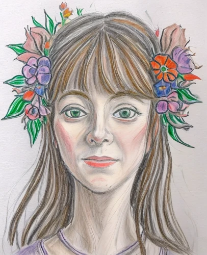 girl in flowers,girl in a wreath,watercolor wreath,portrait of a girl,girl portrait,portrait of christi,flower crown of christ,flower crown,floral wreath,mystical portrait of a girl,artist portrait,flower garland,floral garland,watercolor women accessory,fantasy portrait,flower fairy,child portrait,flower girl,wreath of flowers,beautiful girl with flowers