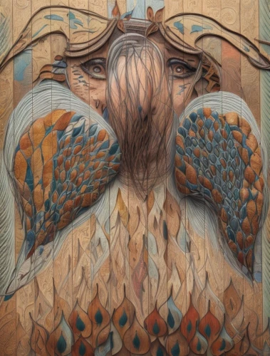 wood angels,harpy,promethea silkmoth,wood elf,baroque angel,bird wings,winged heart,wood carving,angel wings,wood art,regal moth,on wood,winged,celtic harp,carved wood,archangel,boho art,angel playing the harp,fairy peacock,feathered hair,Common,Common,Commercial