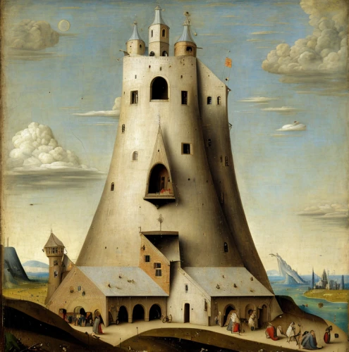dovecote,medieval castle,new castle,mole antonelliana,medieval architecture,castel,silo,castles,church towers,renaissance tower,the windmills,church painting,white tower,house hevelius,knight's castle,house of the sea,tower of babel,saint mark,whipped cream castle,bellini,Calligraphy,Painting,Antiquarianism