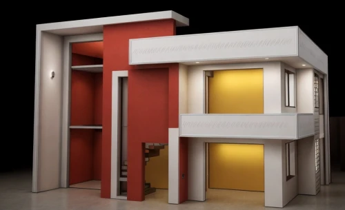 dolls houses,cubic house,model house,3d rendering,miniature house,3d render,doll house,room divider,an apartment,3d model,render,walk-in closet,cinema 4d,shipping container,door-container,prefabricated buildings,cube house,3d rendered,frame house,elevators,Common,Common,Film