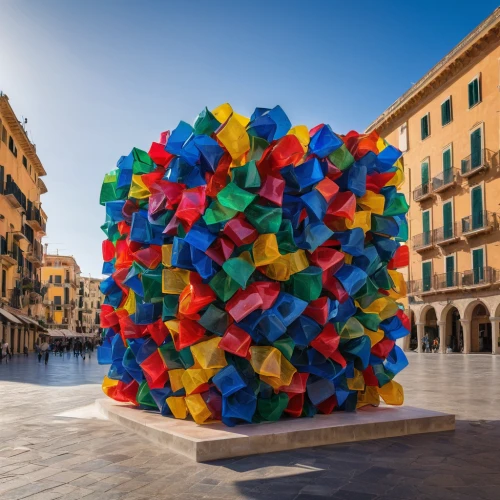 castells,big marbles,ball cube,public art,cagliari,alghero,lego blocks,scuplture,plastic arts,colomba di pasqua,rubik's cube,cube surface,blauara,modena,barcelona,aix-en-provence,lego building blocks,magic cube,viareggio,building blocks,Photography,General,Natural