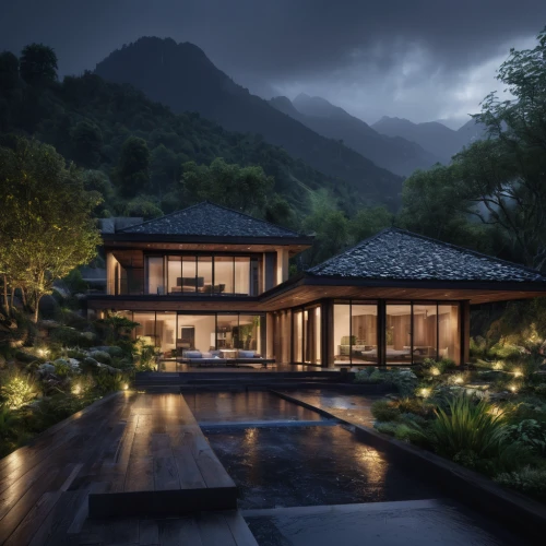 asian architecture,house in mountains,house in the mountains,chinese architecture,roof landscape,luxury property,beautiful home,luxury home,vietnam,japanese architecture,zen garden,the cabin in the mountains,luxury home interior,feng shui,modern house,luxury real estate,guizhou,home landscape,chalet,vietnam's,Photography,General,Natural