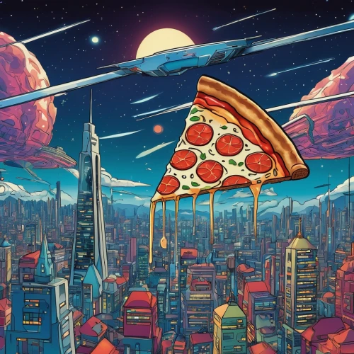 the pizza,pizza hawaii,pizza service,slices,pizza,order pizza,slice,pizzeria,pizza supplier,slice of pizza,pizzas,pizza box,pizza hut,pizza boxes,flying food,pizol,would a background,modern pop art,pizza stone,cool pop art,Illustration,Japanese style,Japanese Style 14